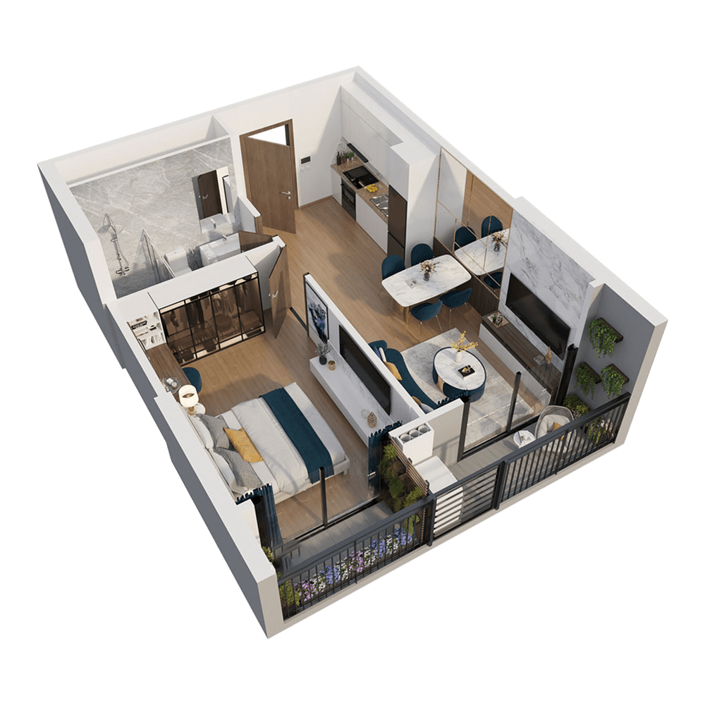 Nhà thông minh KNX cho căn hộ 1PN